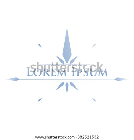 modern emblem crystal with text
