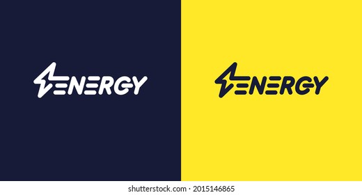 emblema moderno con letras. Elemento de diseño de vectores.