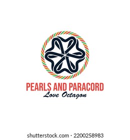modern emblem logo design for paracord camp