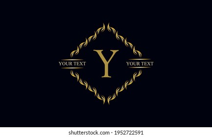 Modern emblem, monogram with the letter Y. Icon, company brand. Logo design for business, beauty industry, cosmetics, salon, boutique, company, corporation.