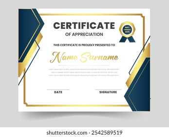 Modern employee of the month certificate