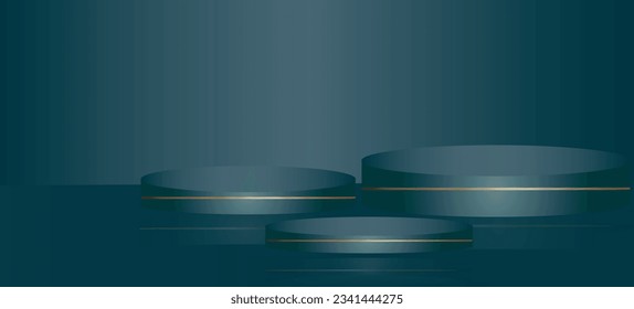 modern empty product display showcase