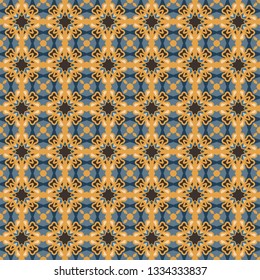 Modern endless colorful seamless pattern in yellow and blue for wallpapers, design and backgrounds