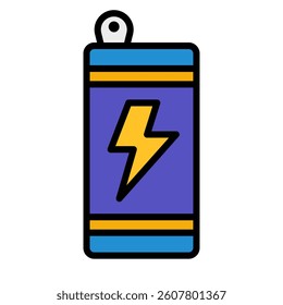 Modern energy drink icon. Vector.
