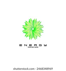 Modern energy logo and business card design. solution, positive, modern, energy, icon.