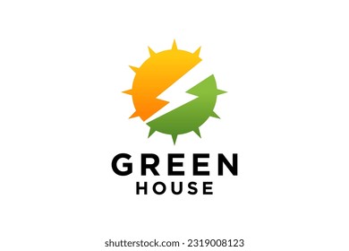 Modern energy logo design. solution, positive, modern, energy, icon, Premium Vector