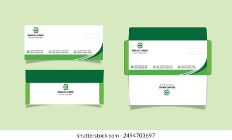 Modern envelope design, a4 envelope Template for Corporate Company.