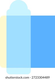 Modern envelope-shaped elements with rounded corners and layered colors, designed to help users create custom envelope layouts, mailing designs, and creative stationery composition.