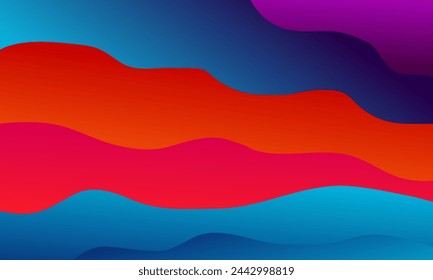 modern EPS 10 vector colorful gradient wave background