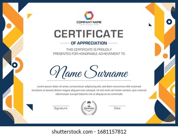 Modern eps creative vector certificate and multipurpose professional certificate design for all types company