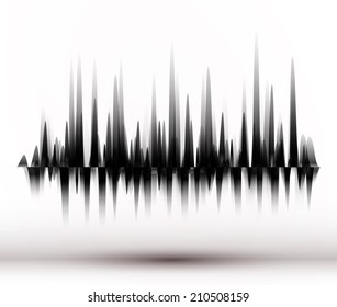 Modern equalizer. Background for music themes. Vector illustration.