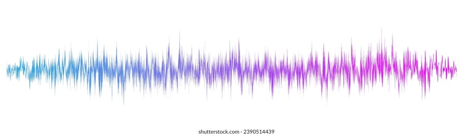 Ecualizador moderno de ondas sonoras. Onda de sonido de los ingredientes vectoriales