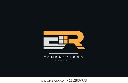 Modern ER logo design template