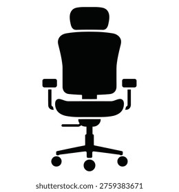 Modern ergonomic office chair with adjustable armrests and wheels