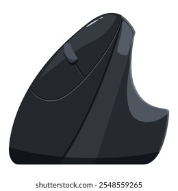 Design moderno de mouse vertical ergonômico que garante uma posição confortável e saudável do pulso durante o uso do computador