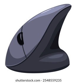 Mouse vertical ergonômico moderno projetado para reduzir o esforço do pulso e melhorar o conforto durante o uso do computador