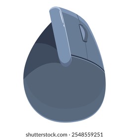 Mouse vertical ergonômico moderno projetado para posicionamento confortável e saudável do pulso durante o uso do computador