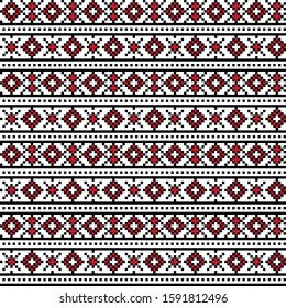 Modern Ethnic Fair Isle Seamless Pattern for website resources, graphics, print designs, fashion textiles,knitwear, etc.