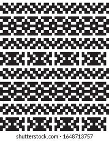 Modern Ethnic Fair Isle Seamless Pattern  for website resources, graphics, print designs, fashion textiles, knitwear, etc.