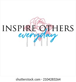 modern ethnic pattern vector illustration inspire others eveyday print text.