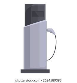 Modern ev charging station is supplying power, promoting sustainability and reducing reliance on fossil fuels
