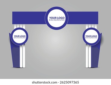 Modern Event Gate Vector Design, Floral, Traditional, Islamic gate, Wedding Arch Templates. 3D Entrance Gate for Festivals, Ceremonies, Corporate Events. Event arch or entrance gate mockup template