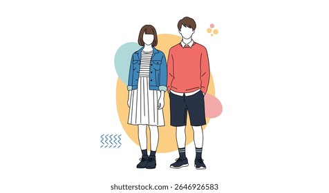 Moda moderna para jovens adultos e suas escolhas de estilo de vida casual