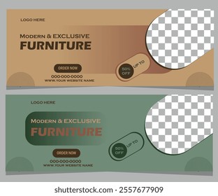 Modern Exclusive Furniture Vector, EPS