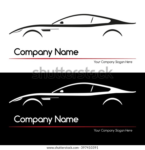 Modern Executive Sports Silhouette Concept\
car. Simple element. Vector\
illustration.
