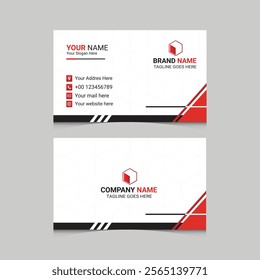 Modern Executive Visiting Card, Custom Business Card Template