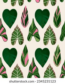 Modern exotic botanical pattern. Floral abstract contemporary seamless pattern. Hand drawn unique print.
