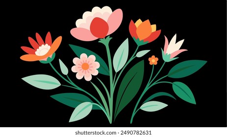 Modern exotic floral jungle pattern. Collage contemporary seamless pattern. Hand drawn cartoon style pattern.
