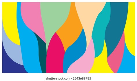 Fondo de patrón floral exótico moderno en estilo de arte boho. Fondo divertido del patrón del doodle con Formas y colores abstractos.