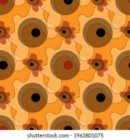 Modern exotic pattern with creative collage contemporaryseamless pattern. Fashionable template for design