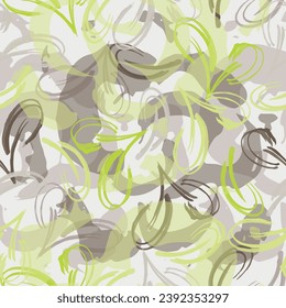 Modern exotic seamless pattern. Tropical leaves.  Seamless abstract botanical pattern.