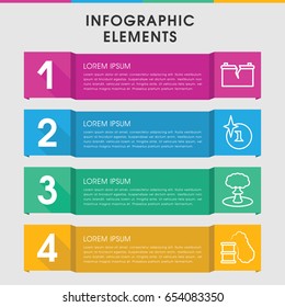 Modern explosion infographic template. infographic design with explosion icons includes explosion. can be used for presentation, diagram, annual report, web design.