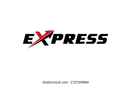 Modern express or express delivery for logo designs vector editable
