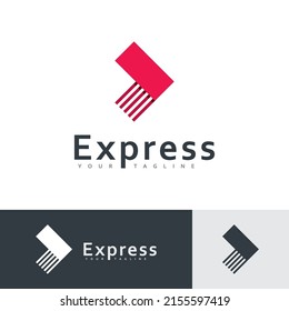 Modern Express vector logo design, Arrow business logo icon design template 