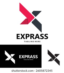 Modern Express vector logo design Arrow business logo icon design template
