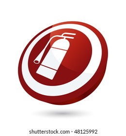 modern extinguisher sign