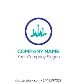 Diseño De Logotipo Moderno Para La Contabilidad, Inversión Y Negocios Financieros
