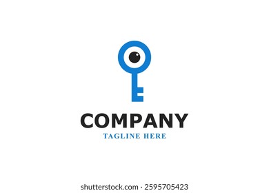 modern eye and key logo