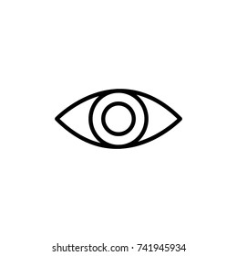 Modern eye line icon. Premium pictogram isolated on a white background. Vector illustration. Stroke high quality symbol. Eye icon in modern line style.
