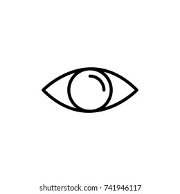 Modern eye line icon. Premium pictogram isolated on a white background. Vector illustration. Stroke high quality symbol. Eye icon in modern line style.