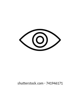 Modern eye line icon. Premium pictogram isolated on a white background. Vector illustration. Stroke high quality symbol. Eye icon in modern line style.