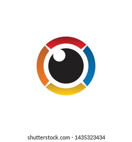 Modern eye logo design inspiration vector template