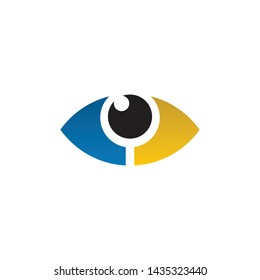 Modern eye logo design inspiration vector template
