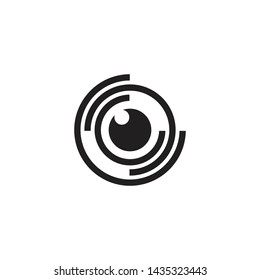 Modern eye logo design inspiration vector template