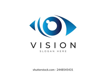 Modern eye logo vector design template. Eye icon creative logo vision design concept