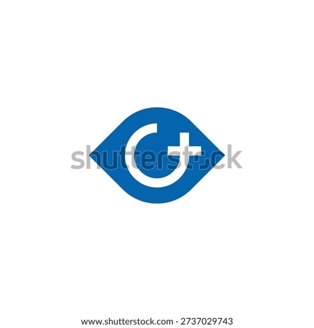 Modern Eye Plus Logo Design 